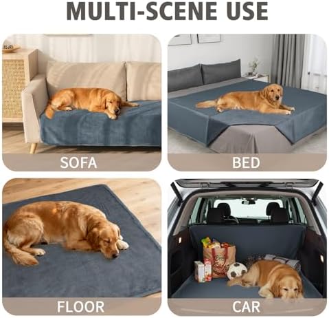 Ameritex Pet Bed Blanket Reversible 100% Waterproof Velvet Super Soft - Image 2