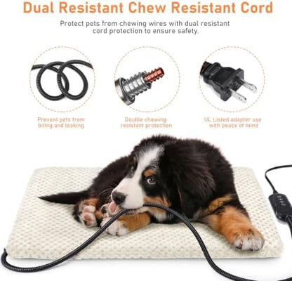 INVENHO Extra Large Pet Heating Pad, Adjustable Temperature Waterproof Dog Cat - Image 3