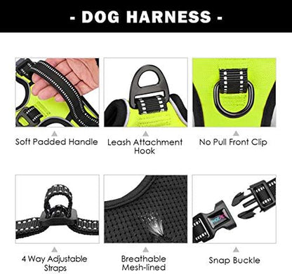 PHOEPET No Pull Dog Harnesses for Small Dogs Reflective Adjustable - Image 4