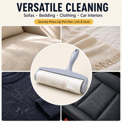 8 Inch Extra Sticky Large Lint Roller Refills - Image 5