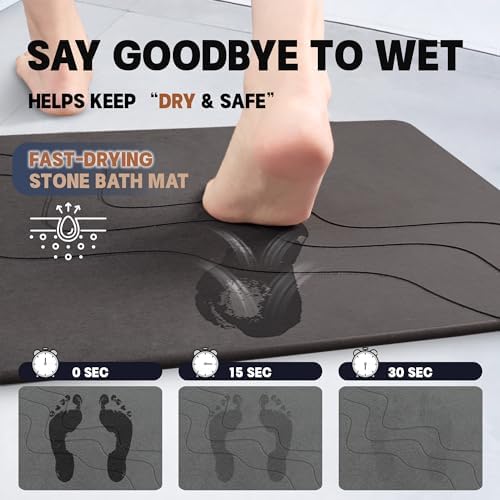 Stone Bath Mat Diatomaceous Earth Shower Mat - Image 4