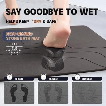 Stone Bath Mat Diatomaceous Earth Shower Mat - Image 3