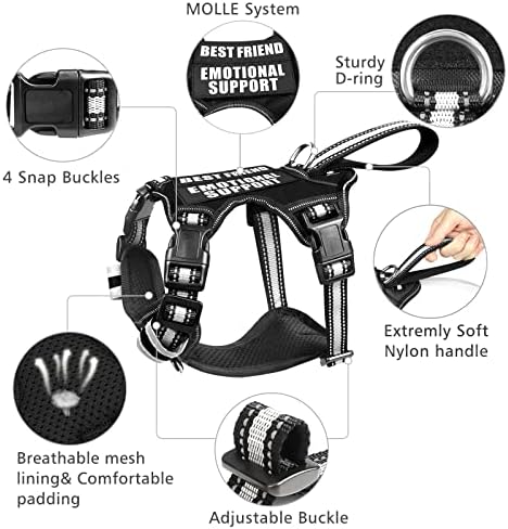 WINSEE Service Dog Vest No Pull Dog Harness - Image 3