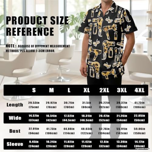 Funny Print Barber Jackets & Smocks - Image 6