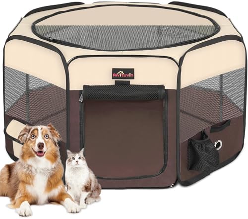 Aivituvin Dog Playpen Foldable Waterproof Pet Play Pens by Aivituvin
