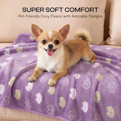 Luciphia 1 Pack 3 Blankets Super Soft Fluffy Premium Cute Cat Pattern Pet - Image 3