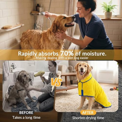 Bienbee Dog Bathrobe, Super Absorbent - Image 3