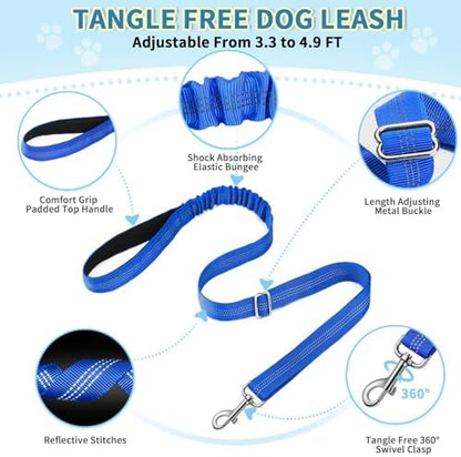 Lukovee Small Dog Harness and Leash Set, No Pull Soft Padded Vest - Image 3