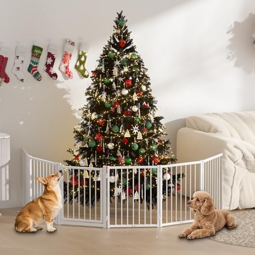SNUOWU Full Metal Freestanding Dog Gate - Image 2