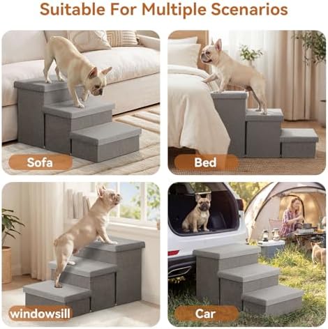 Zerbuger Dog Stairs Non-Slip Storage - Image 5