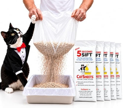 Sifting Cat Litter Box Liners | Serious Sifter Super Supply | 5 Second Sift Cat by CatSheets
