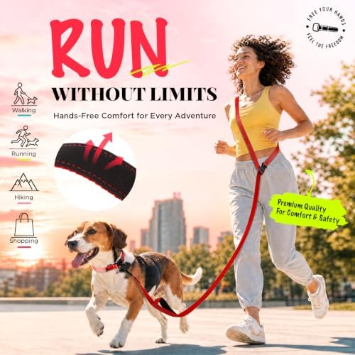 Hands Free Dog Leash, 5.9-8.2ft Multifunctional Crossbody Rope - Image 4
