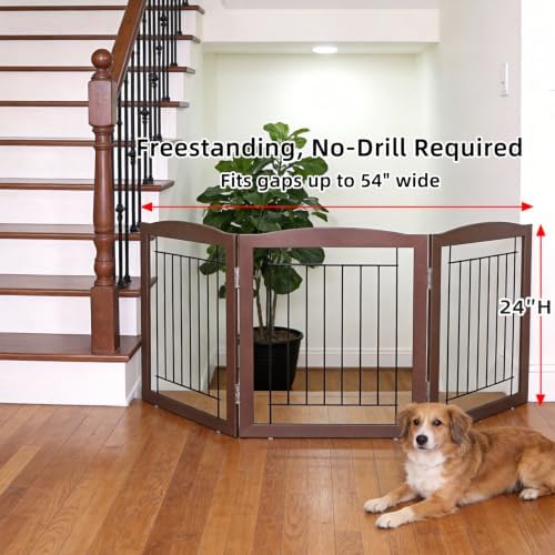 ZJSF Freestanding Foldable Dog Gate - Image 2