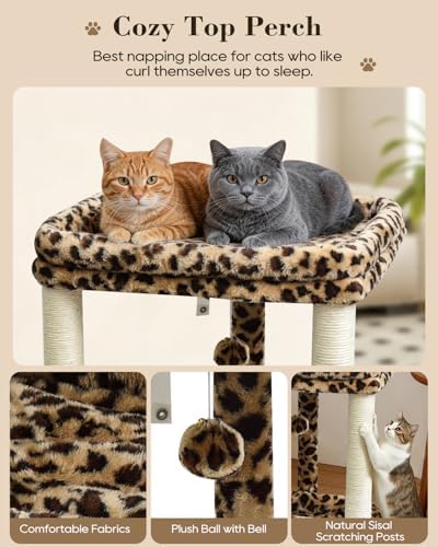 SYANDLVY Leopard Print Cat Tree - Image 4