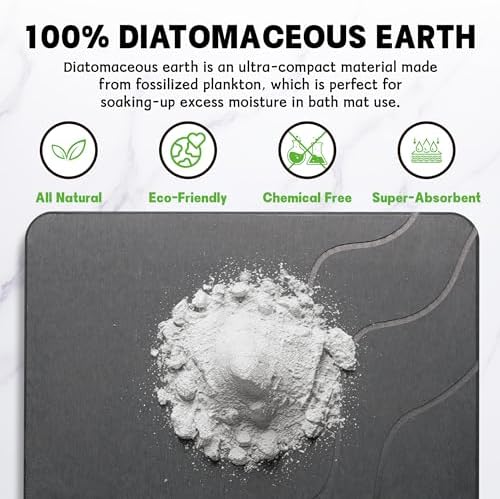 Stone Bath Mat Diatomaceous Earth Shower Mat - Image 5