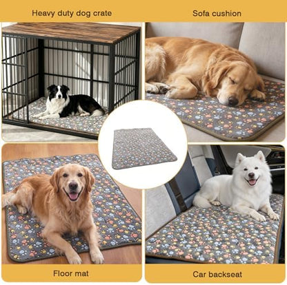 48" Airy Dog Crate Mat, Machine Washable Soft Kennel Pad - Image 6