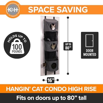 K&H Door Cat Tree, Hangin Condo 5 Level Mounted - Image 4