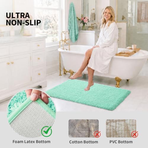 ILANGO Bathroom Rugs 48" × 24", Extra Soft Absorbent Microfiber Bath Rugs - Image 6
