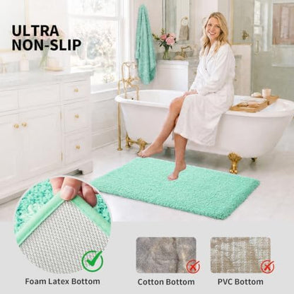 ILANGO Bathroom Rugs 32" × 20", Extra Soft Absorbent Microfiber Bath Rugs - Image 6