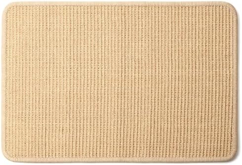 Wall & Floor Mount Cat Scratcher Pad, 23.6 × 15.7 inch Sisal Mat by Loktrami
