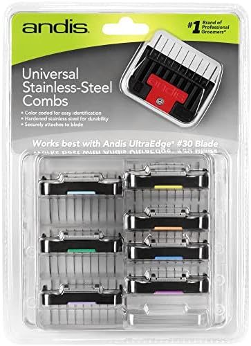 Andis - set of combs lifted stainless steel parts 8 by Andis