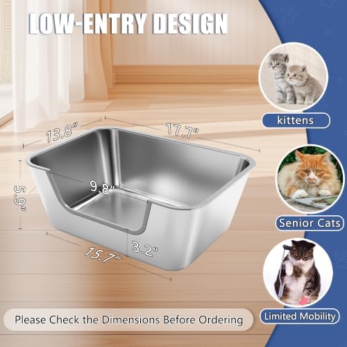 Stainless Steel Cat Litter Box - Image 2