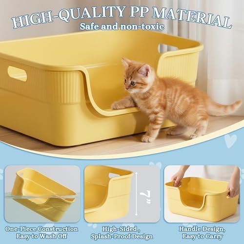 2 Pack Low Entry Kitty Litter Box - Image 3