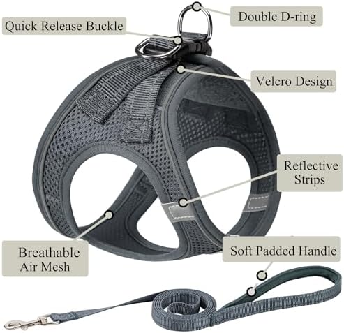 Dog Harness with Leash Set, Step-in Adjustable Puppy Pet Vest - Image 2