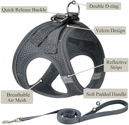 Dog Harness with Leash Set, Step-in Adjustable Puppy Pet Vest - Image 2