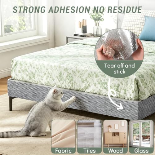 Cat Scratch Mat for Couch, 78.7x15.8 in Self-Adhesive - Image 6
