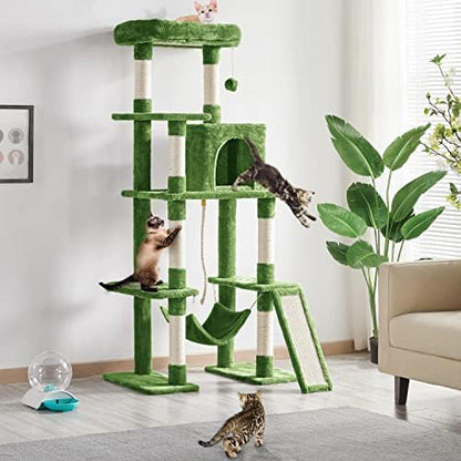 Yaheetech 63in Sturdy Large Cat Tree - Image 2