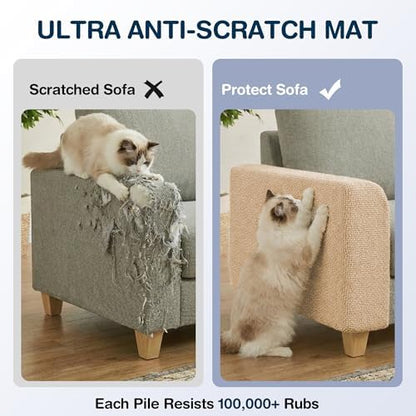 157.5" x 15.8" Cat Scratch Furniture Protector, Self-Adhesive Couch Protector - Image 5