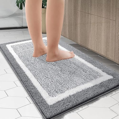 OLANLY Large Bathroom Rugs 40x24, Soft Absorbent Microfiber Bath Rugs - Image 6