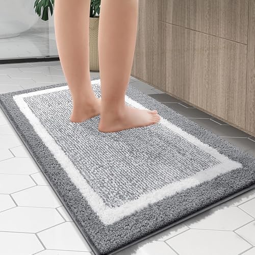 OLANLY Large Bathroom Rugs 47x32, Soft Absorbent Microfiber Bath Rugs - Image 6