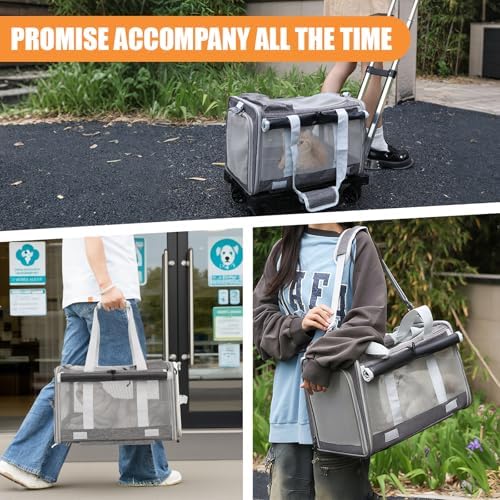 Pet Carrier with Wheels - Image 6