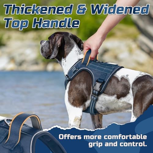 rabbitgoo Tactical Dog Harness for Small, No Pull Military Service Vest - Image 6