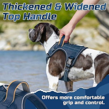 rabbitgoo Tactical Dog Harness for Small, No Pull Military Service Vest - Image 6