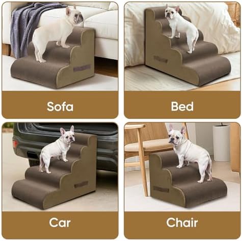 PAWSCRAT 3-Step Pet Stairs for High Beds & Sofas, 15.7''H Dog Stairs - Image 7