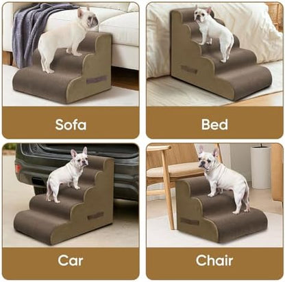 PAWSCRAT 3-Step Pet Stairs for High Beds & Sofas, 15.7''H Dog Stairs - Image 7
