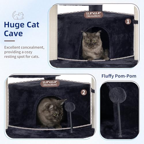 Gitelsnour Corner Cat Tree, All Sisal Multi-Cat Scratching Posts GCT035G - Image 4