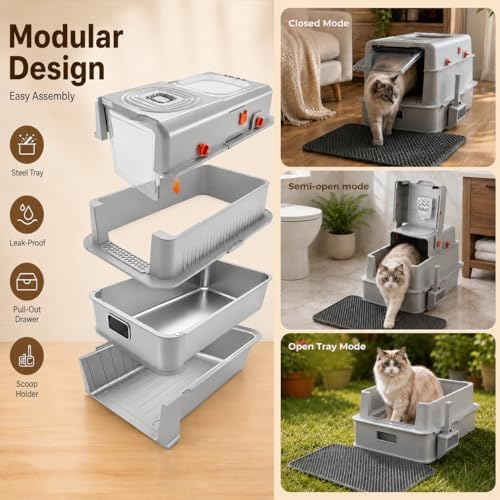 XXL Stainless Steel Litter Box - Image 3
