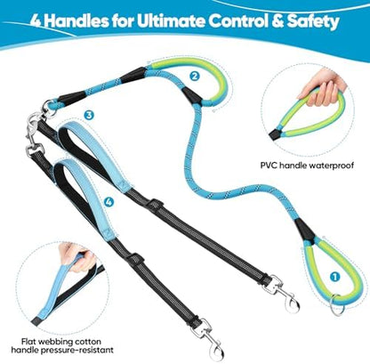 XiaZ Double Dog Leash for Two Dogs Perfect for Small Medium Dogs - Image 2