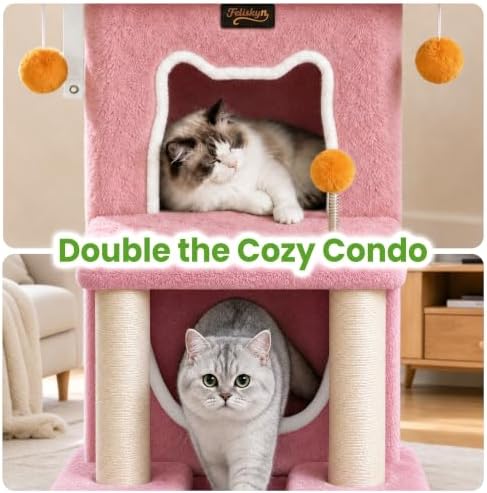 Small Cat Tree Tower Scratching Post - Image 3