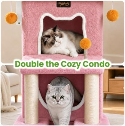 Small Cat Tree Tower Scratching Post - Image 3
