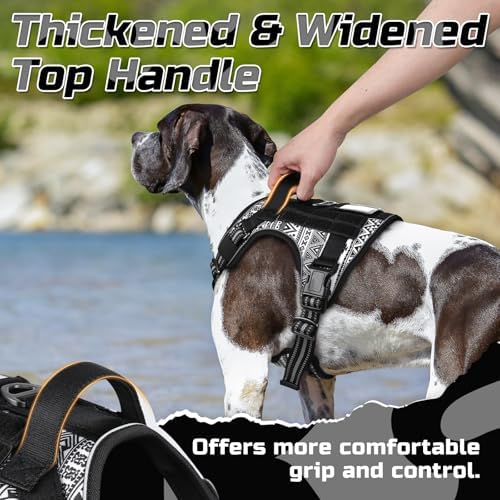 rabbitgoo Tactical Dog Harness for X-Large, No Pull Military Service Vest - Image 6