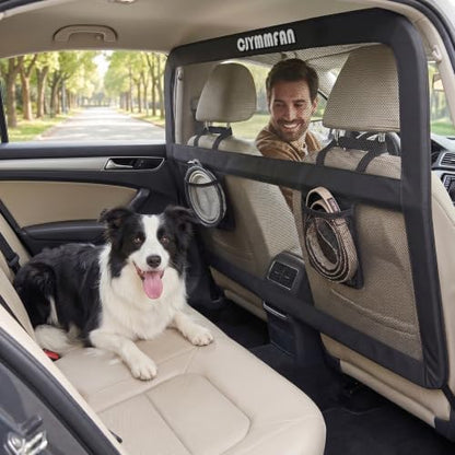 Dog Barrier for Car Back Seat & Cargo Area by CJYMMFAN