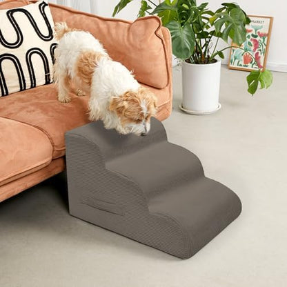 Mesa Lemon 3 Step Dog Stairs Pet Ramp - Image 2