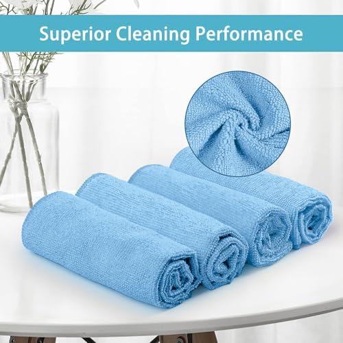 HOMEXCEL 8PK Microfiber Cleaning Cloth, Cleaning Rags - Image 3