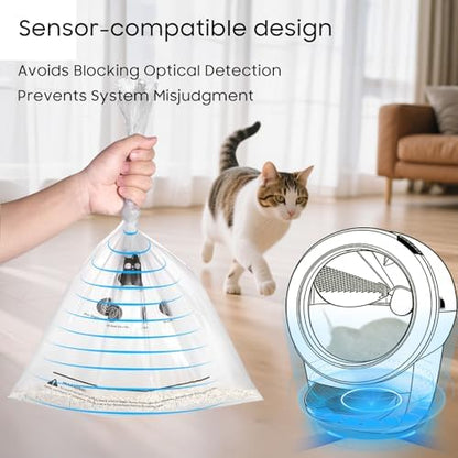 150 Pack Cat Litter Box Robot Model 5/4/3 Waste Bags, Automatic Litter Box - Image 5