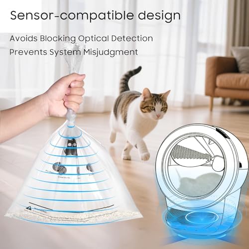 40 Pack Cat Litter Box Robot Model 5/4/3 Waste Bags, Automatic Litter Box - Image 5